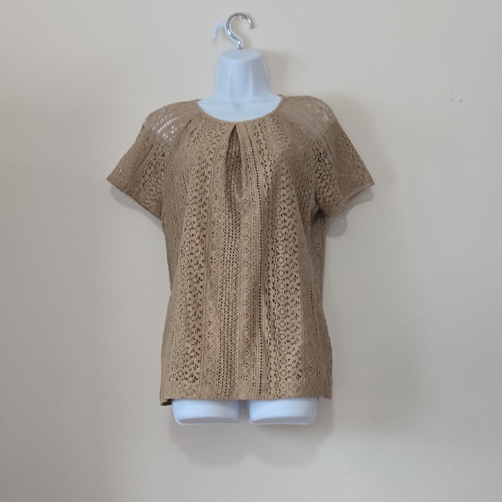 Banana Republic Beige Lace Top